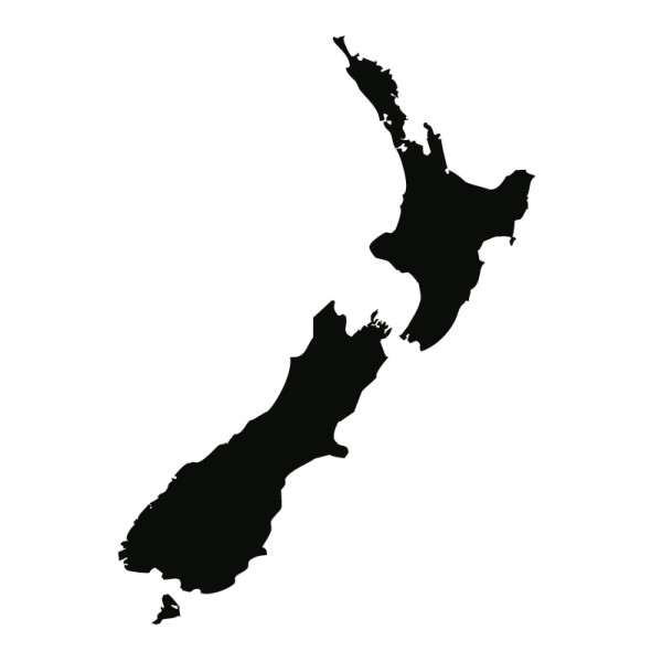 Wandtattoo Neuseeland Umriss - Wandtattoos - Länder & Reisen