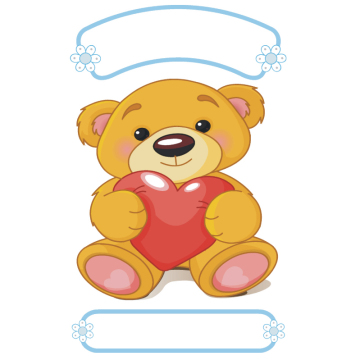 Bild zu Geburts Sticker Teddy für Jungen