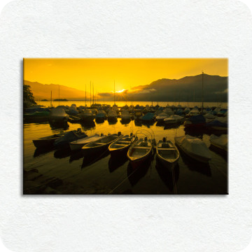 Bild zu Leinwandbild Brissago Sunrise