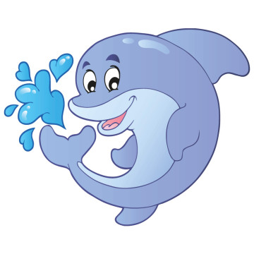 Bild zu Kinder Wandtattoo Delfin 2