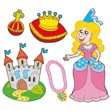 Bild zu Kinder Wandtattoo Prinzessin Set