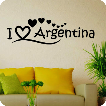 Bild zu Wandtattoo I Love Argentina