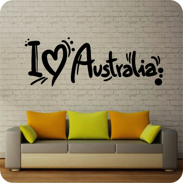 Bild zu Wandtattoo I Love Australia