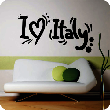 Bild zu Wandtattoo I Love Italy