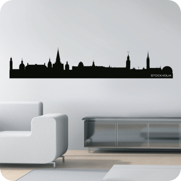 Bild zu Wandtattoo Skyline Stockholm