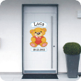 Geburts Sticker Teddy für Jungen - Bild 2