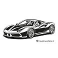 Wandtattoo Ferrari 488 GTB - Bild 3