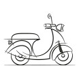 Wandtattoo Vespa Design - Bild 3