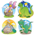 Wandtattoos | Kinder Wandtattoo Dinosaurier Set 2