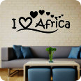 Wandtattoo I Love Africa - Bild 1