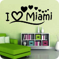 Wandtattoos | Wandtattoo I Love Miami