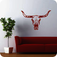 Wandtattoo Longhorn Skull - Bild 2