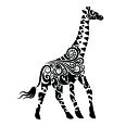 Wandtattoo Ornament Giraffe - Bild 3