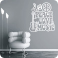 Wandtattoo Peace Love Music - Bild 2