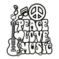 Wandtattoo Peace Love Music - Bild 3