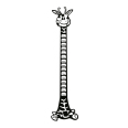 Wandtattoo Giraffe Kinder-Massband - Bild 3