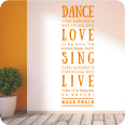 Wandtattoo Dance, Love, Sing, Live - Bild 2